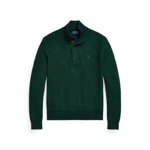 Polo Ralph Lauren Cotton Button-Up Crew Sweater SZ M